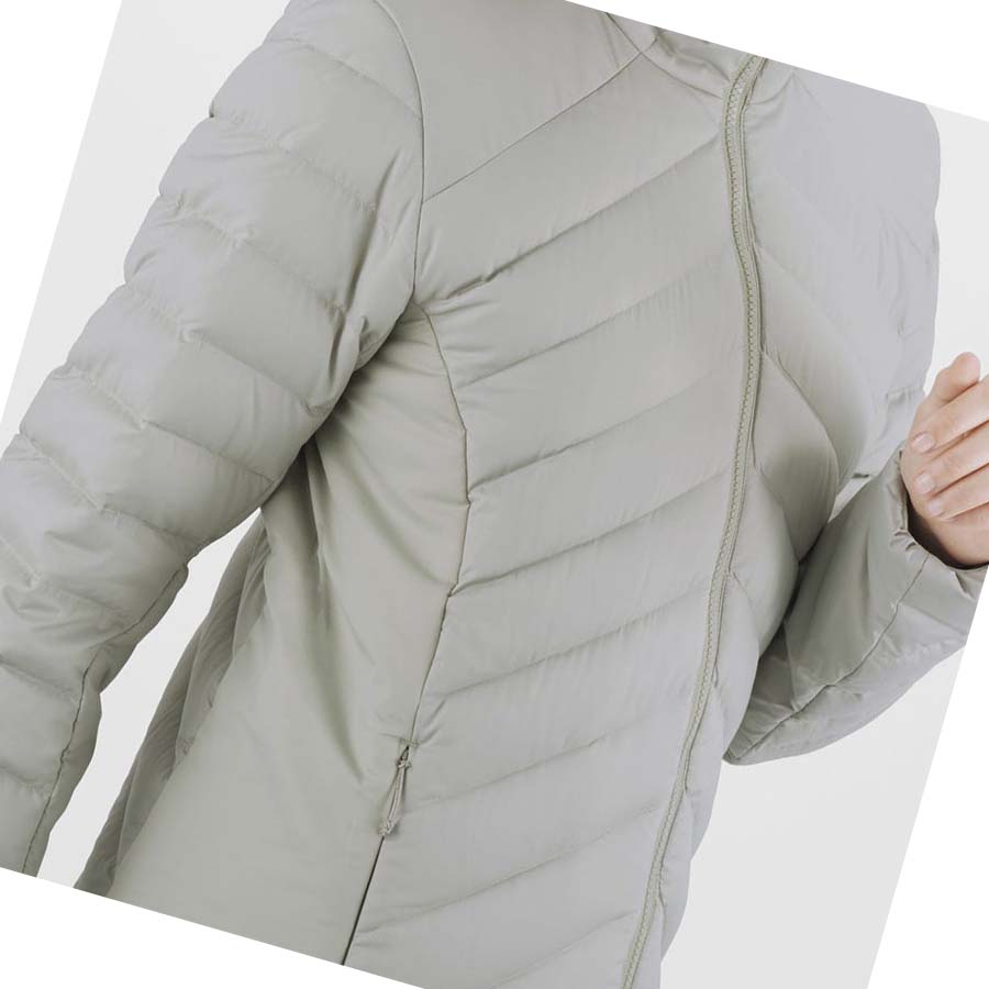 Chaquetas Salomon ESSENTIAL XWARM DOWN INSULATED Mujer Blancos | MX 2445MQZ